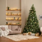 Christmas tree; living room