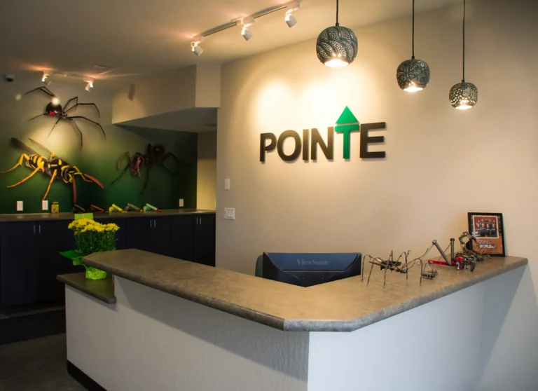 Pointe Pest Control receiving area