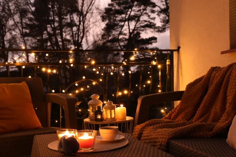 A beautiful pest free patio with lighting