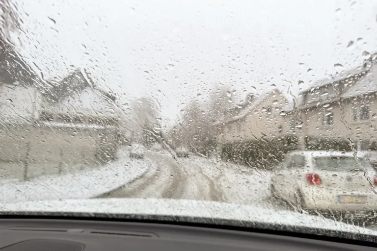 bad weather; rainy street