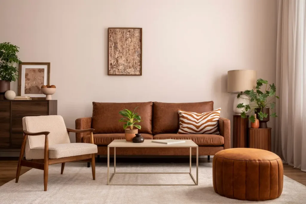 Clean living room interior highlighting common indoor ant hotspot areas