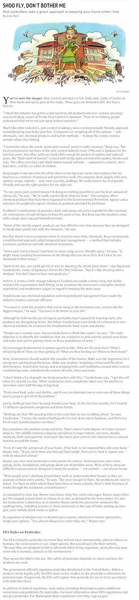 Shoo Fly, Don't Bother Me | Living Section | The Pacific Northwe